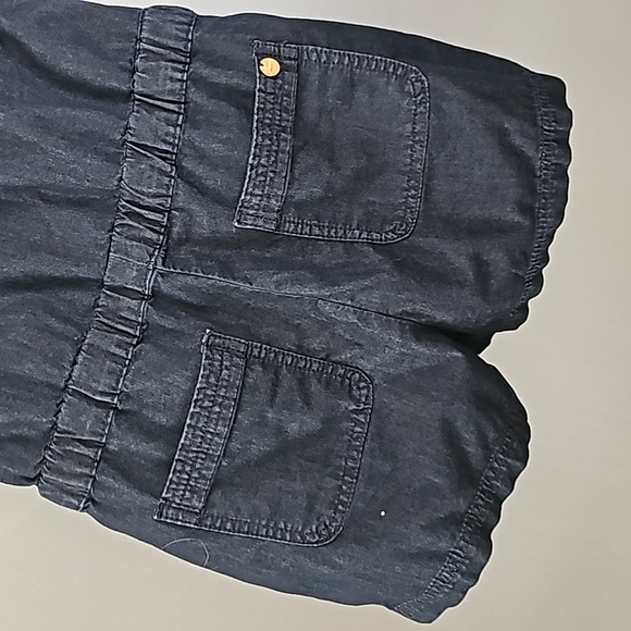 Guess lightweight Denim Short Romper with keyhole front | 2 back pockets | Sz S - Picture 6 of 8